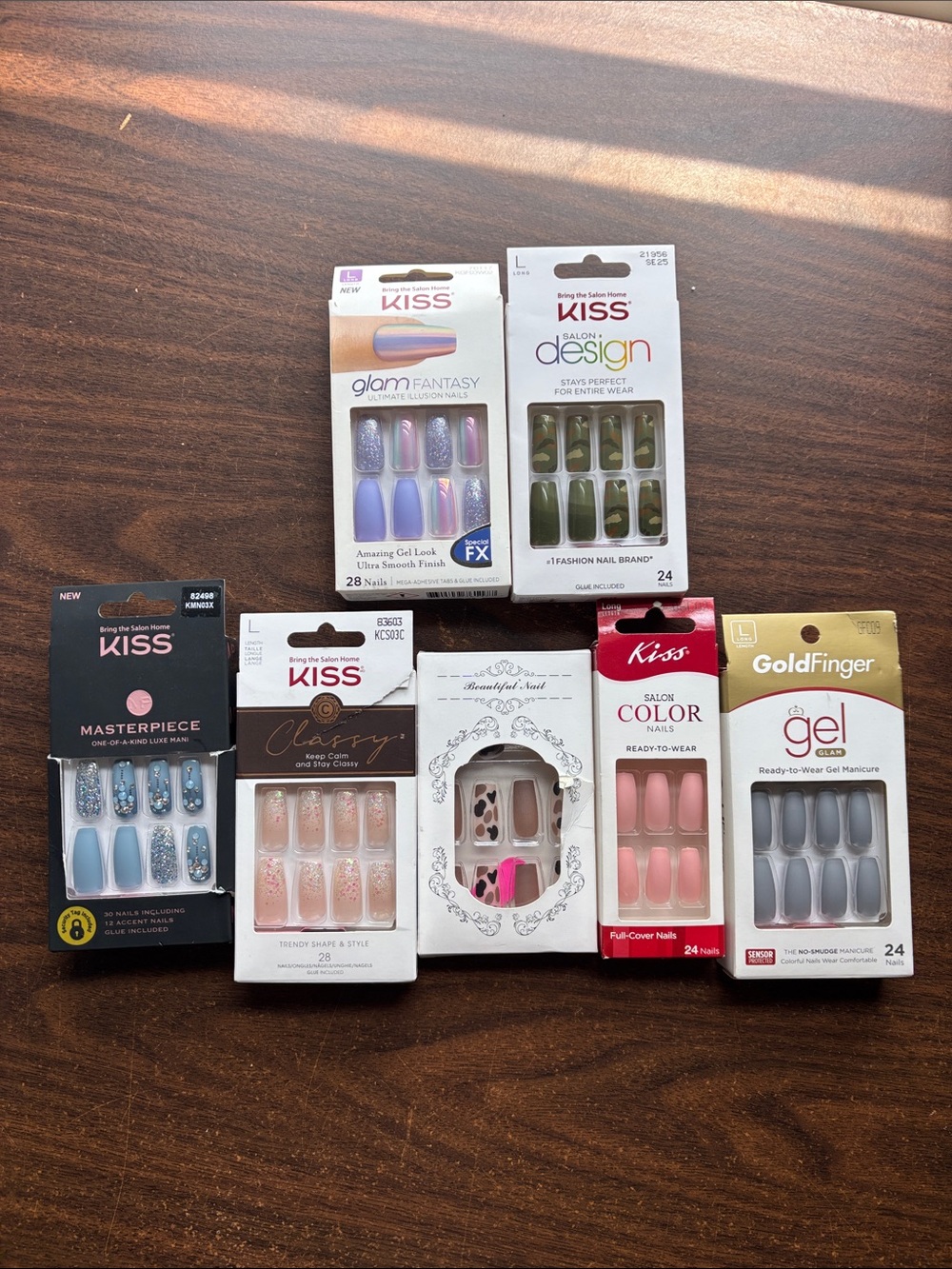 Assorted Nail Packs - Multiple Colors